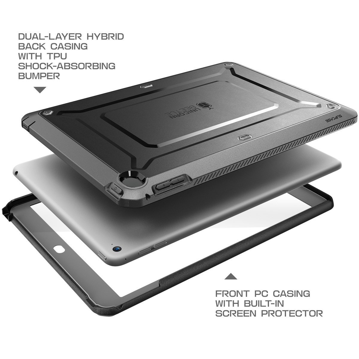 SUPCASE iPad Air 2 Case, Full-body Protective Case Cover w/ Screen Protector New