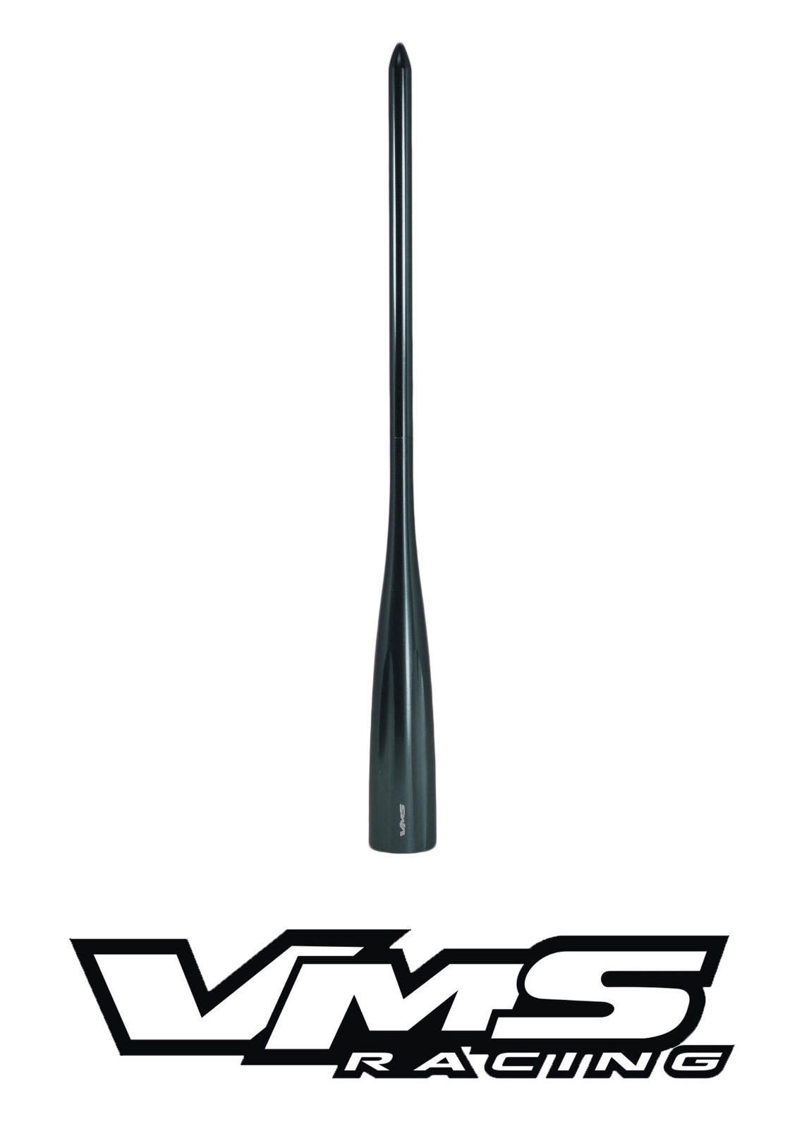 VMS RACING GUNMETAL 9" SPIKED ROD RADIO ANTENNA HARLEY DAVIDSON W/ TOUR-PAK