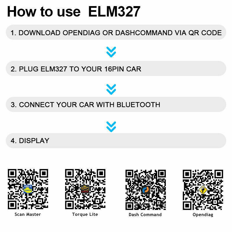 ANCEL OBD2 Code Reader Bluetooth ELM327 Check Engine Scanner Car Diagnostic Tool