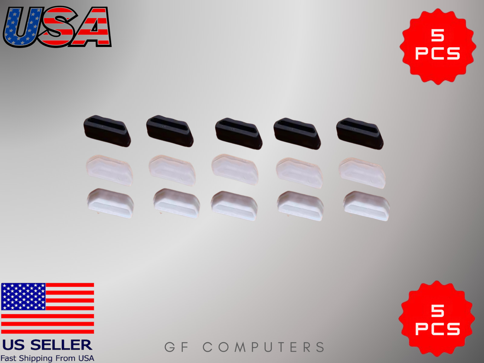 5 Pack HDMI Port Cover Female Cap Anti-Dust Dirt Protector Plug