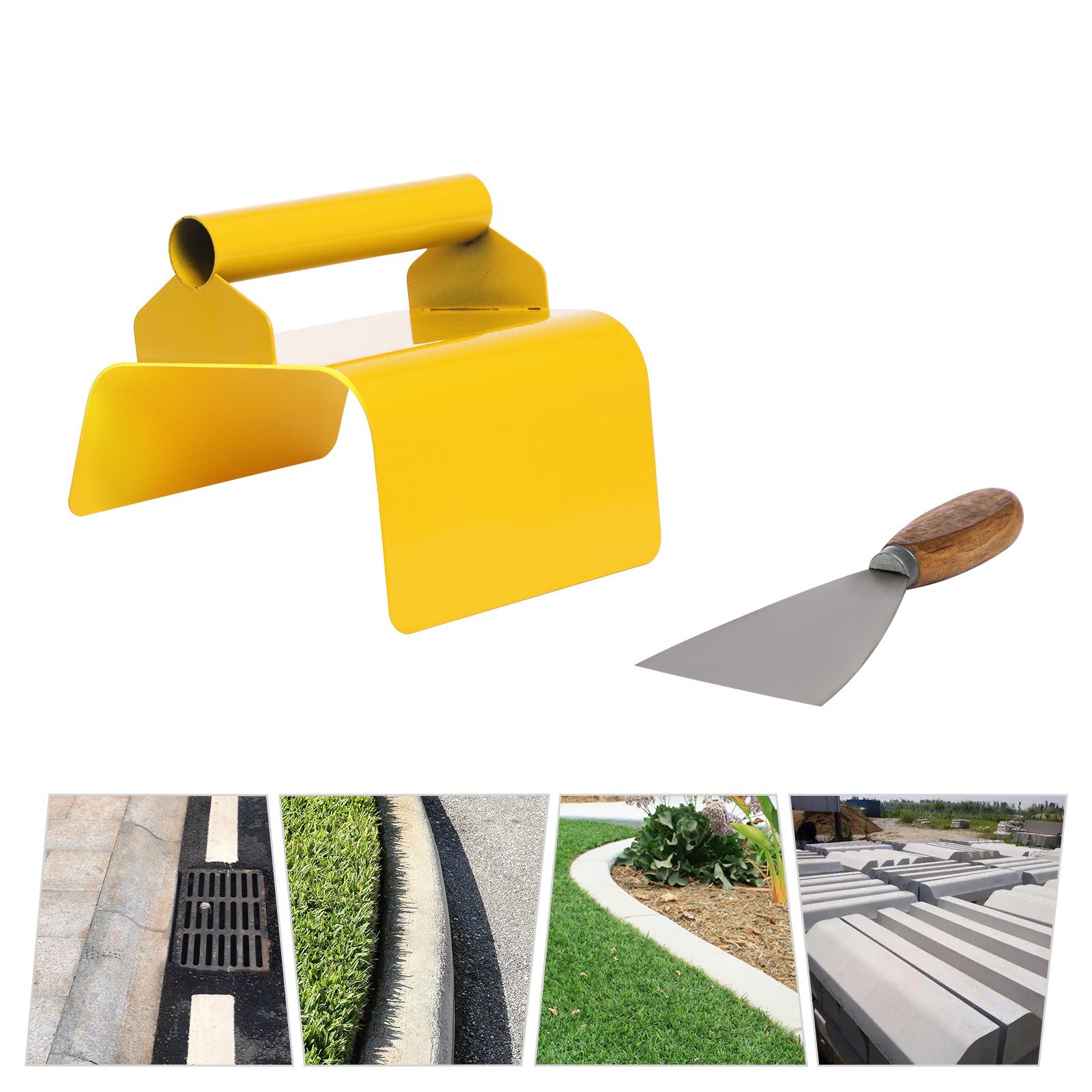 Landscape Curb Trowel Concrete Curbing Trowel Cement Model Making Tool