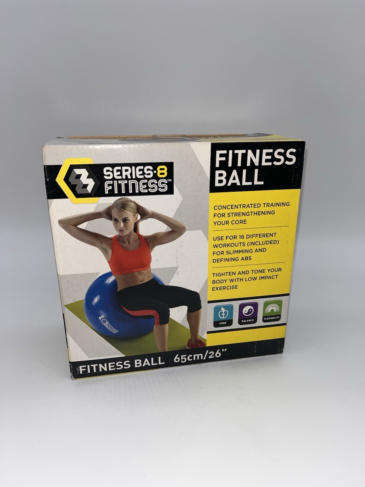 Series 8 Fitness Exercise Ball 65cm 26in Green Yoga Stability Ball