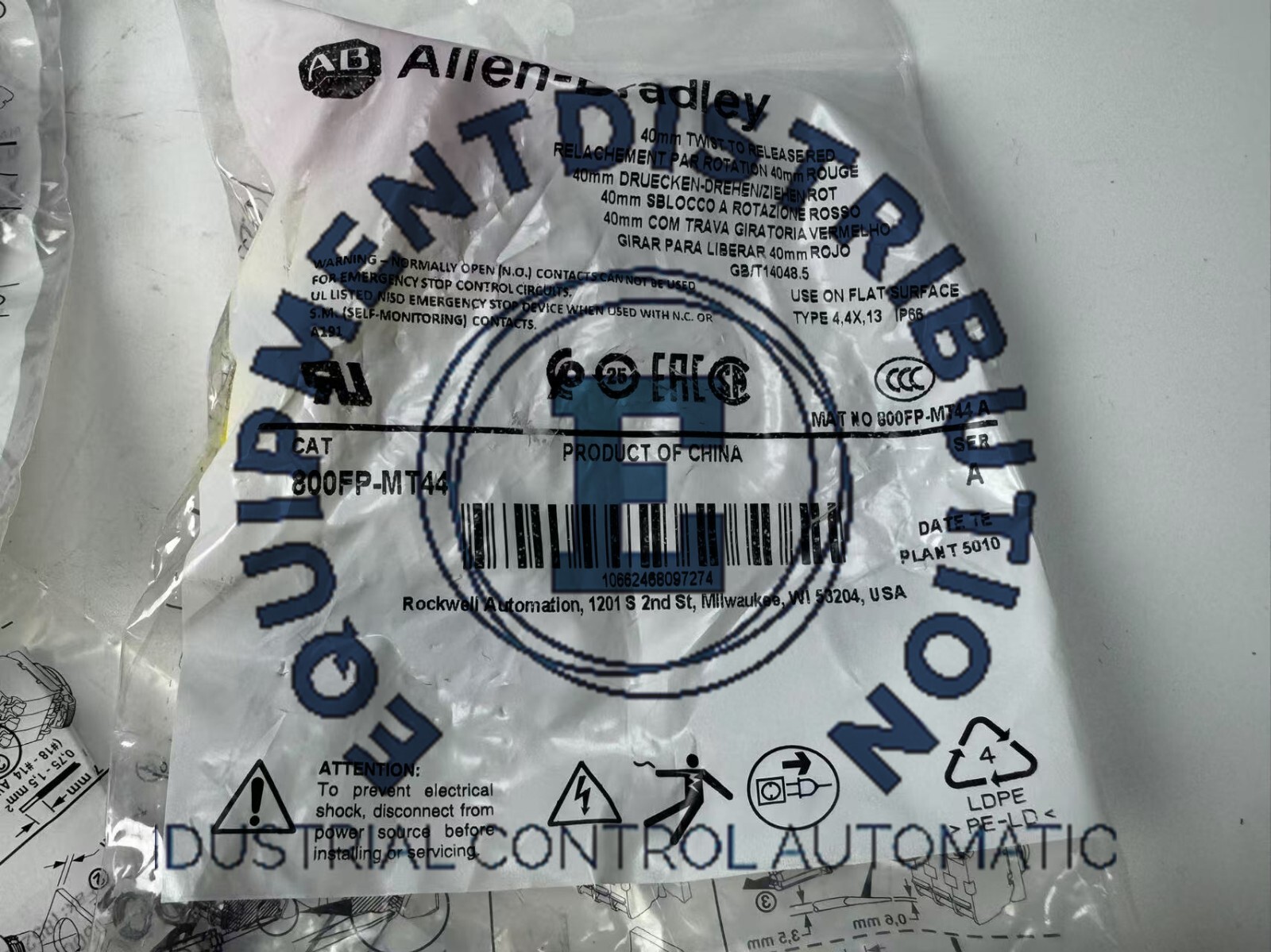 1PCS NEW For Allen Bradley 800FP-MT44 Switch Controller Fast delivery