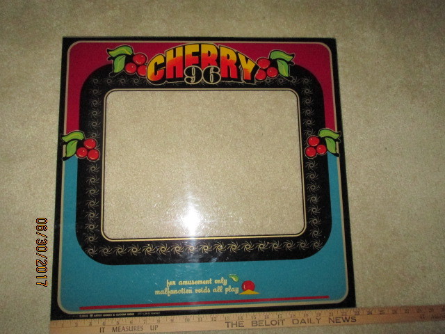 ARCADE CHERRY 96  PLEXIGLAS BEZEL