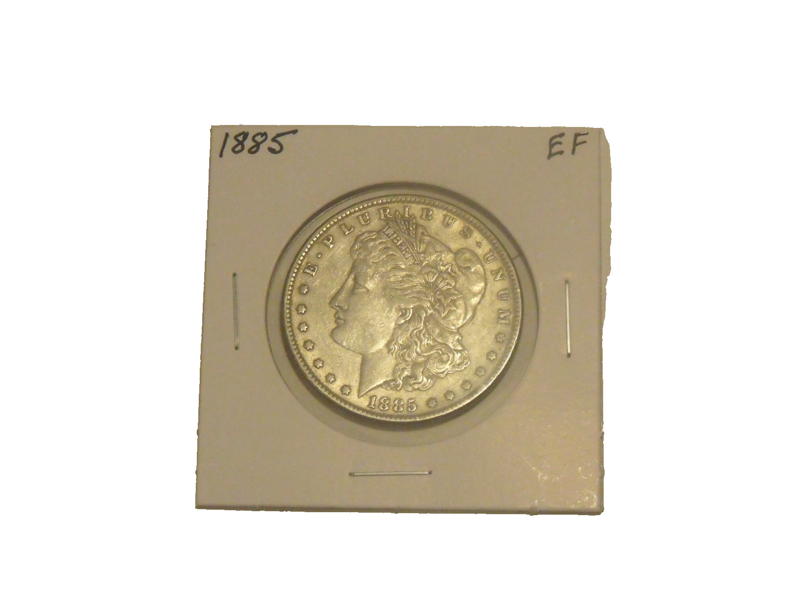 Silver 1885  Morgan Dollar     Nice  EF condition