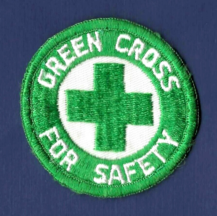 Green Cross for Safety Award Patch
