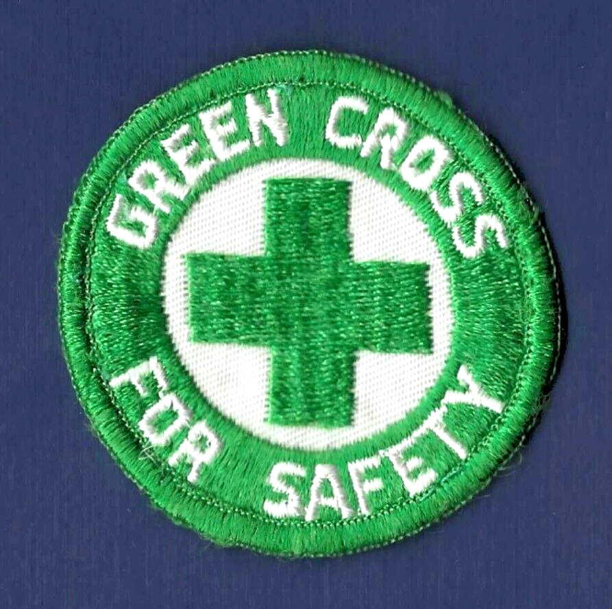 Green Cross for Safety Award Patch