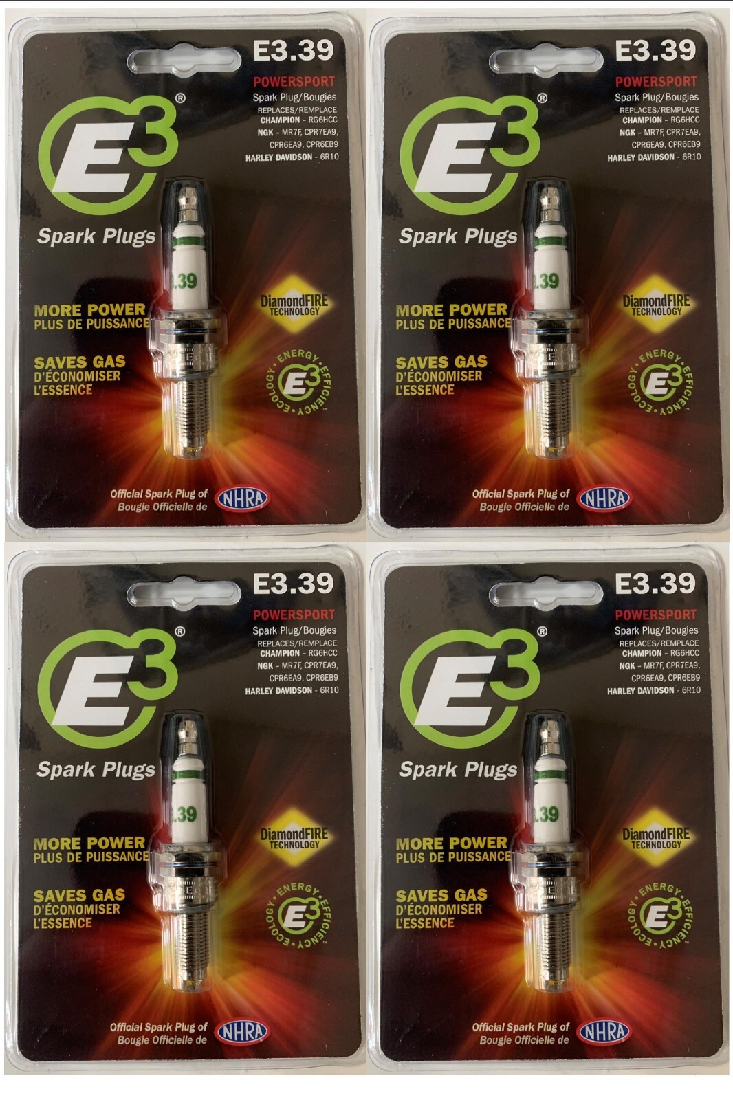 E3 Spark Plugs E3.39 (QTY 4)
