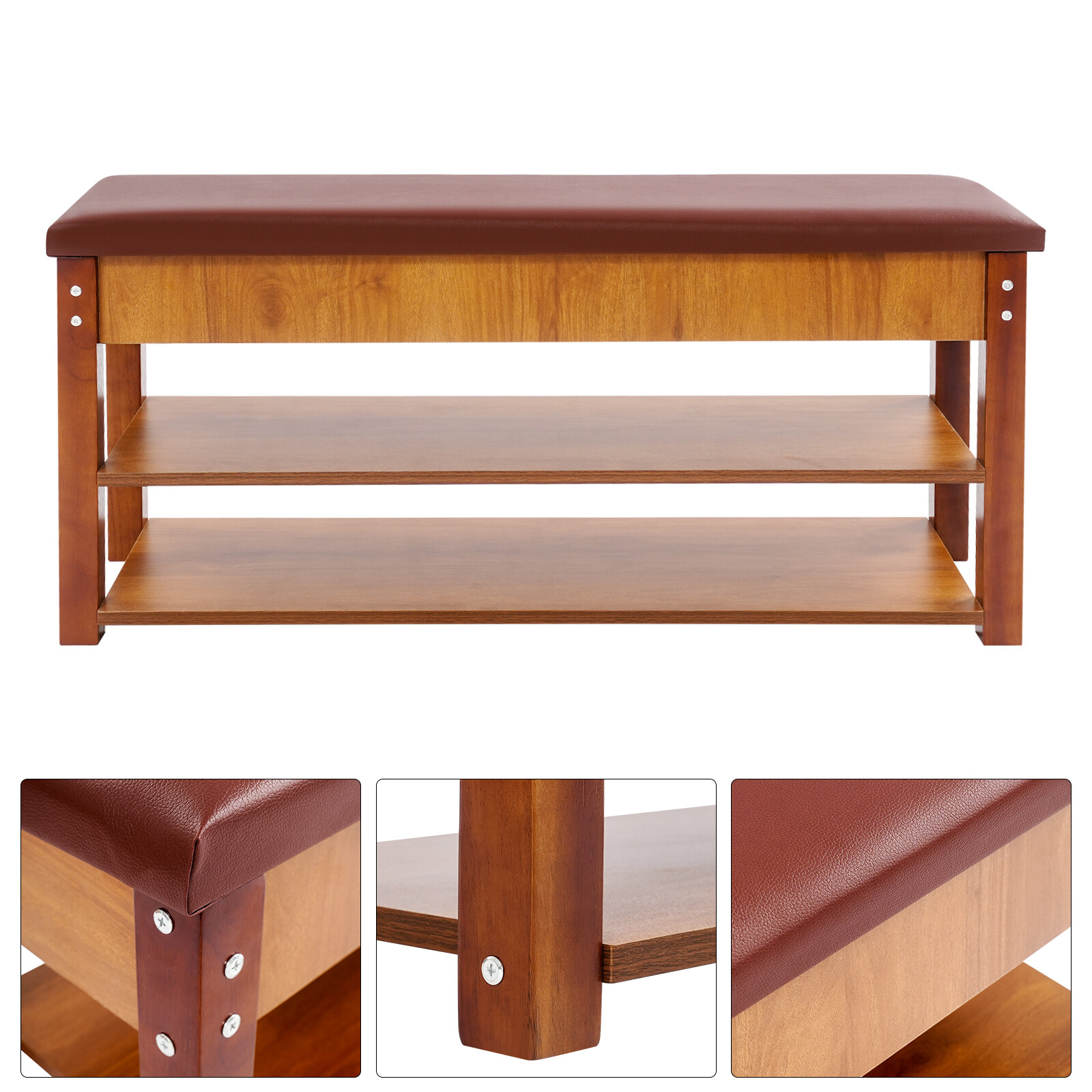 Shoe Rack Bench Shoe Storage Bench Shoe Organizer Bench for Entryway 100x46x30cm