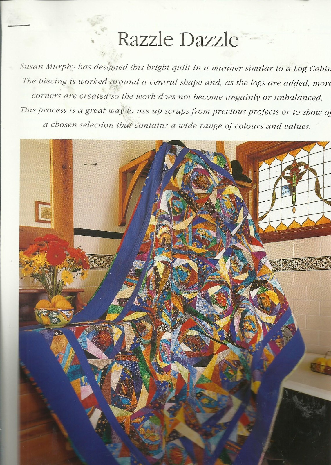 E0817  RAZZLE DAZZLE  QUILT PATTERN/INSTRUCTIONS