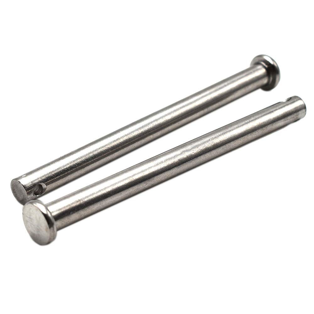 304 Stainless Steel Clevis Pins M8 X 100mm Single Hole Flat Head Pin X 100