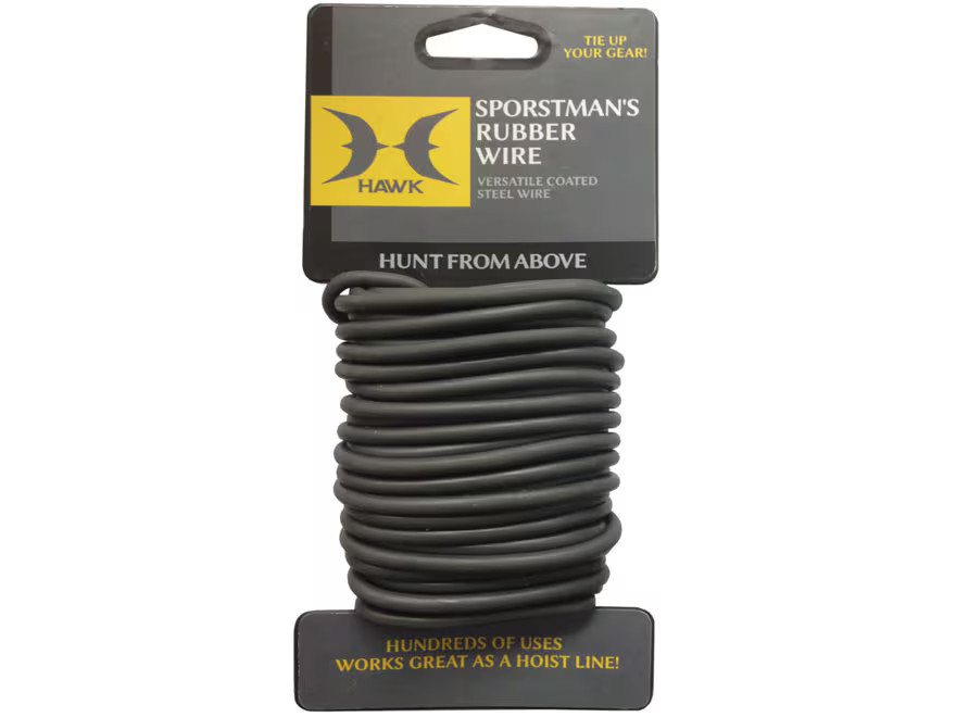 Hawk Sportsman's Rubber Coated Steel Wire Black