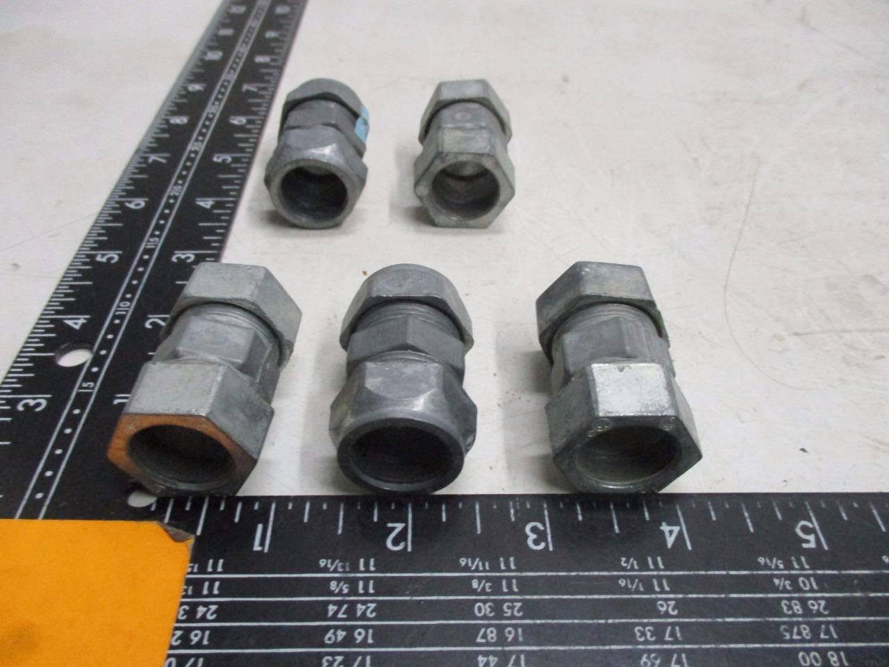 1/2" Threaded Compression Coupling EMT To Rigid / IMC  (Lot of 5)