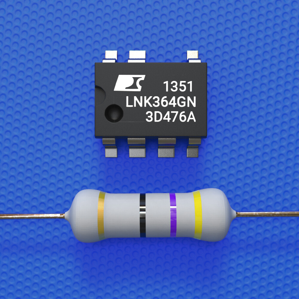 LNK364GN +1 resistor 47 Ohm 3 Watt repair kit AEG, Whirlpool, Bauknecht