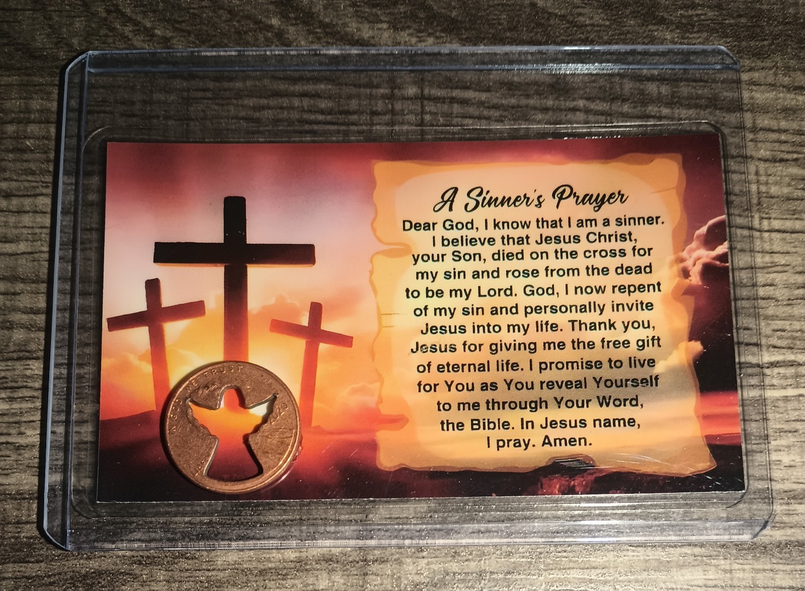 Penny Angel Faith Penny On Card