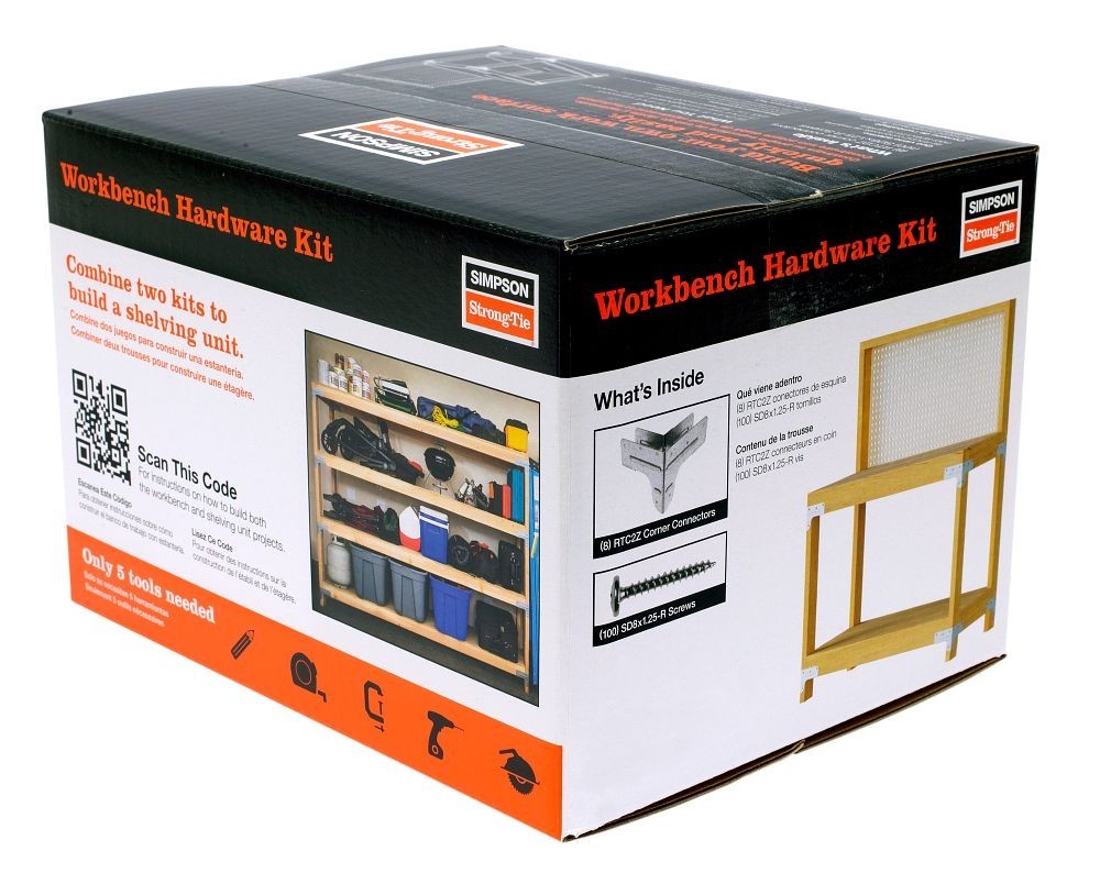 Simpson WBSK Workbench & Shelving Hardware Kit 4Pk