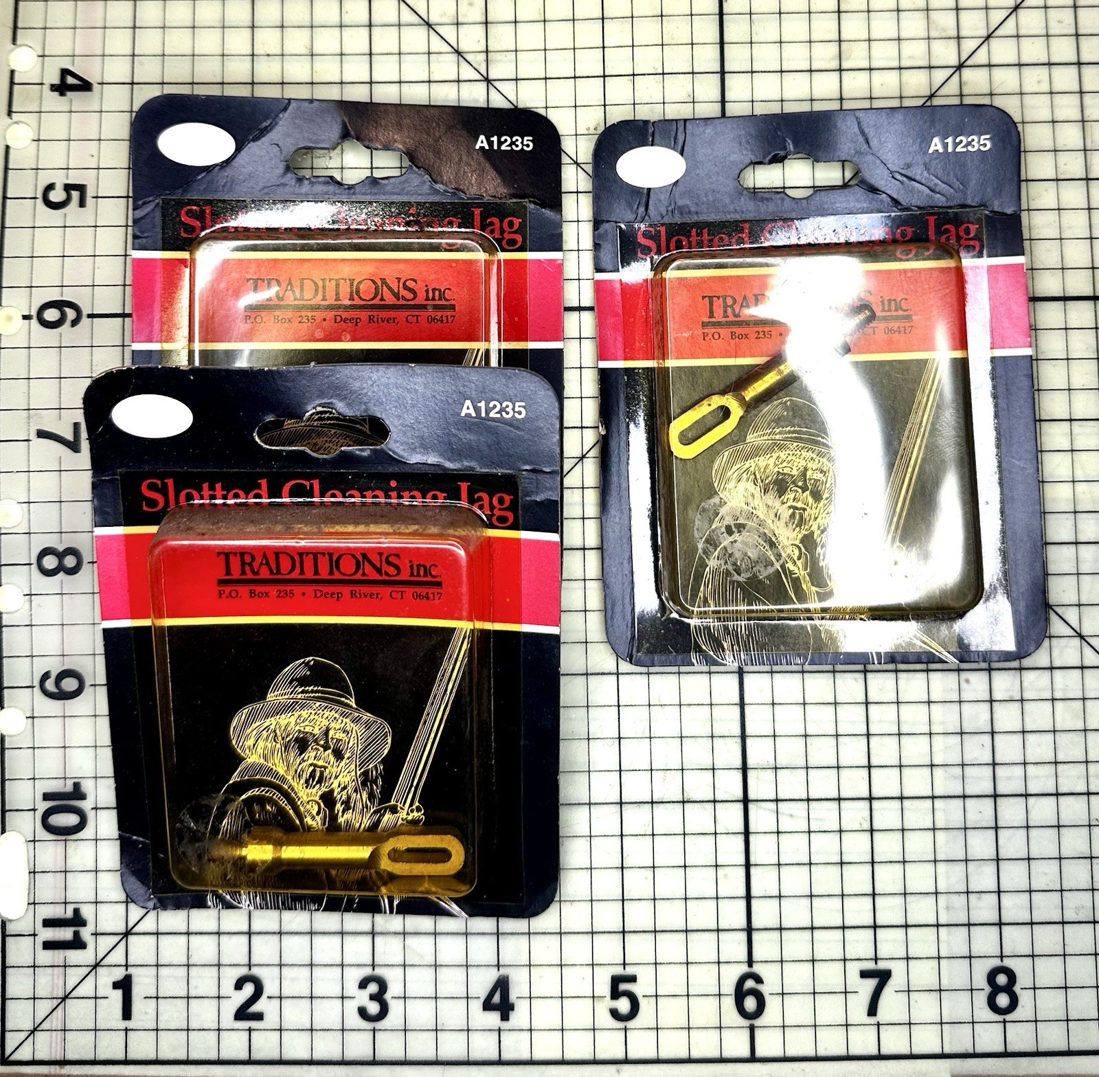 45 50 54 Cal Brass Slotted Cleaning Jag 10-32 Flintlock Percussion Muzzleloader