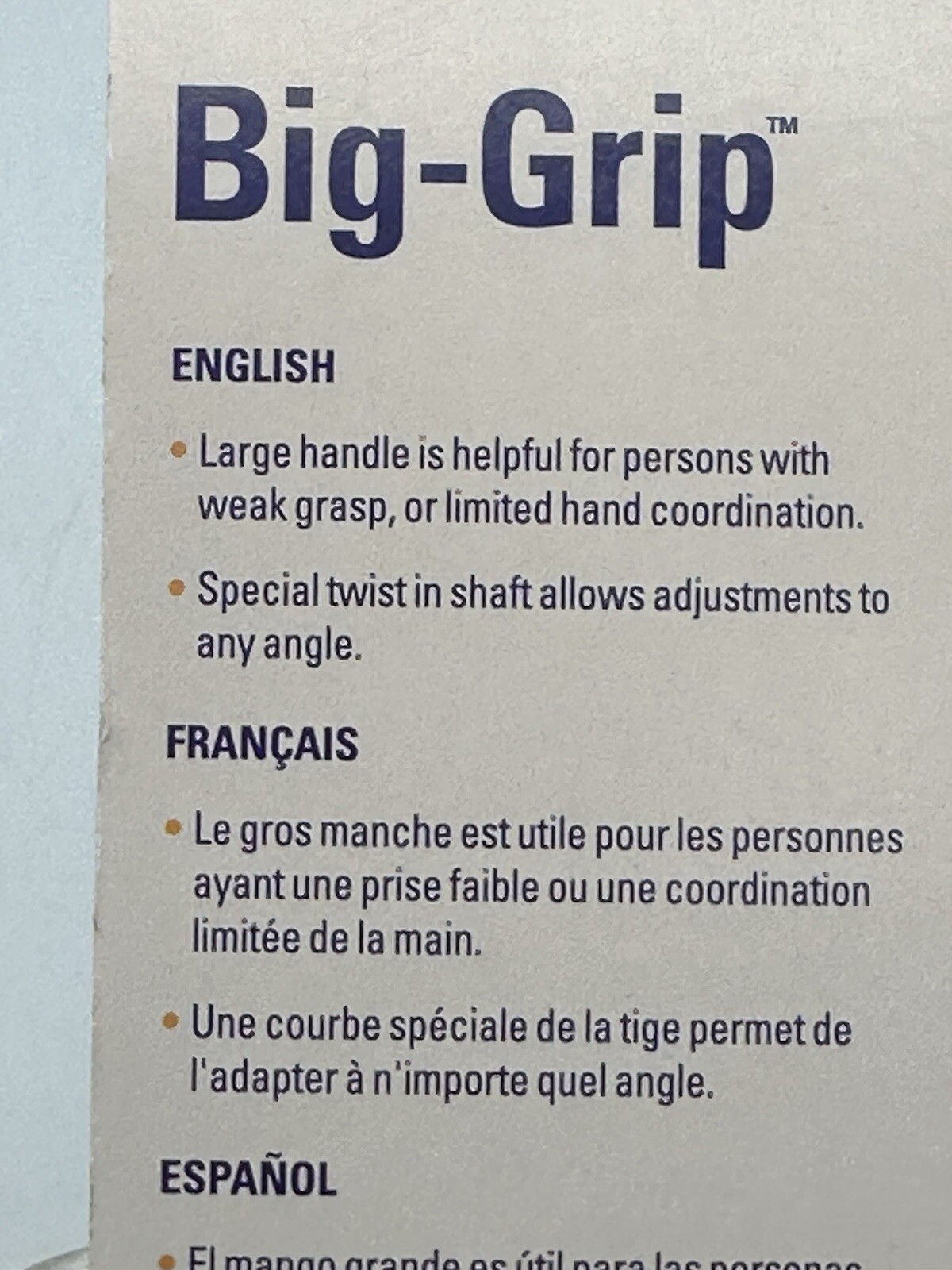 Norco Big Grip Bendable Weighted Tablespoon New