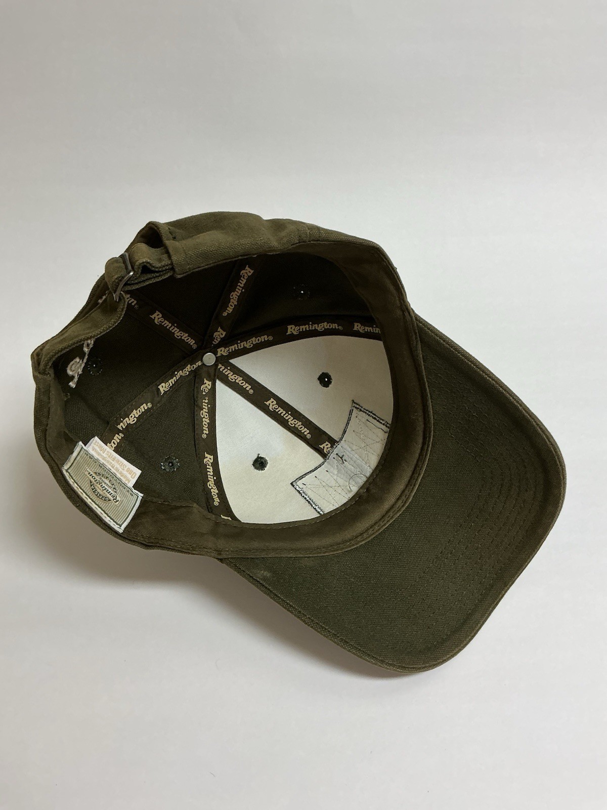 REMINGTON Baseball Cap Green Patch Adjust America's Oldest Gunmaker OSFM Vintage
