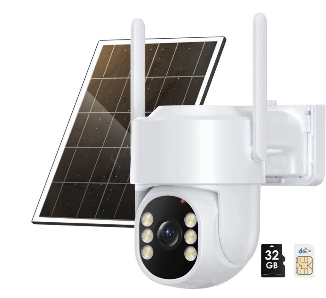 4G LTE Security Camera, Wireless No WiFi ,Solar Powered, Human Detection