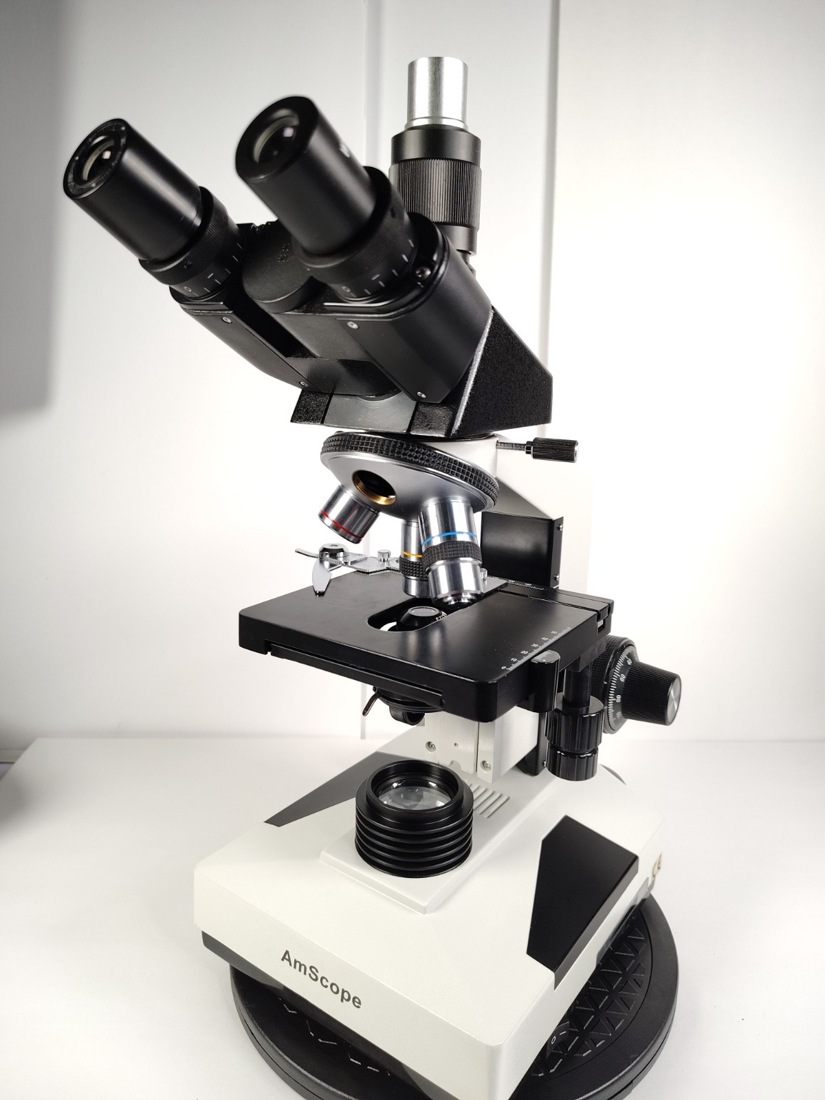 AmScope Lab Clinic Vet Trinocular Compound Microscope