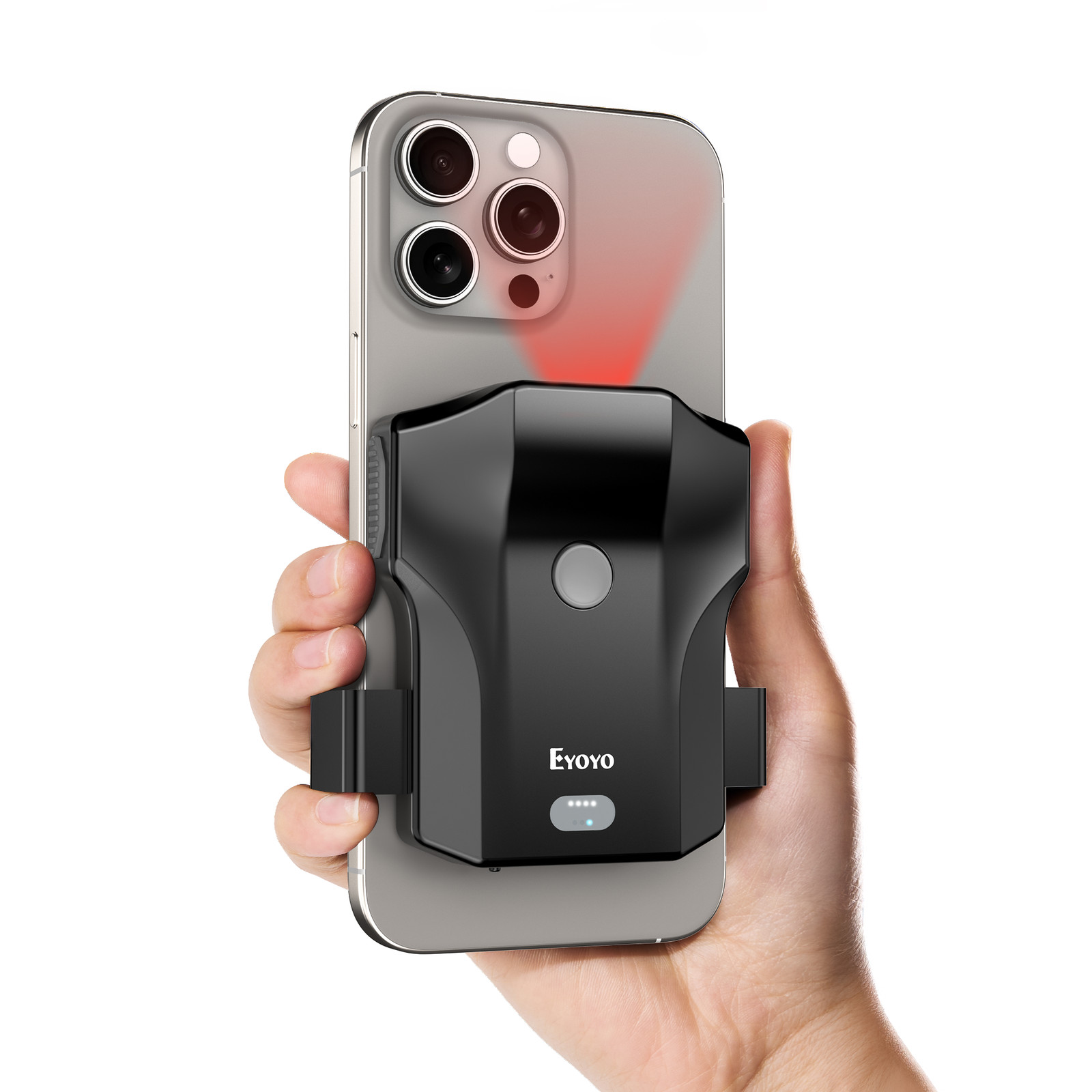Eyoyo 1D 2D QR Barcode Scanner Bluetooth Wireless Reader for iPhone Android PC