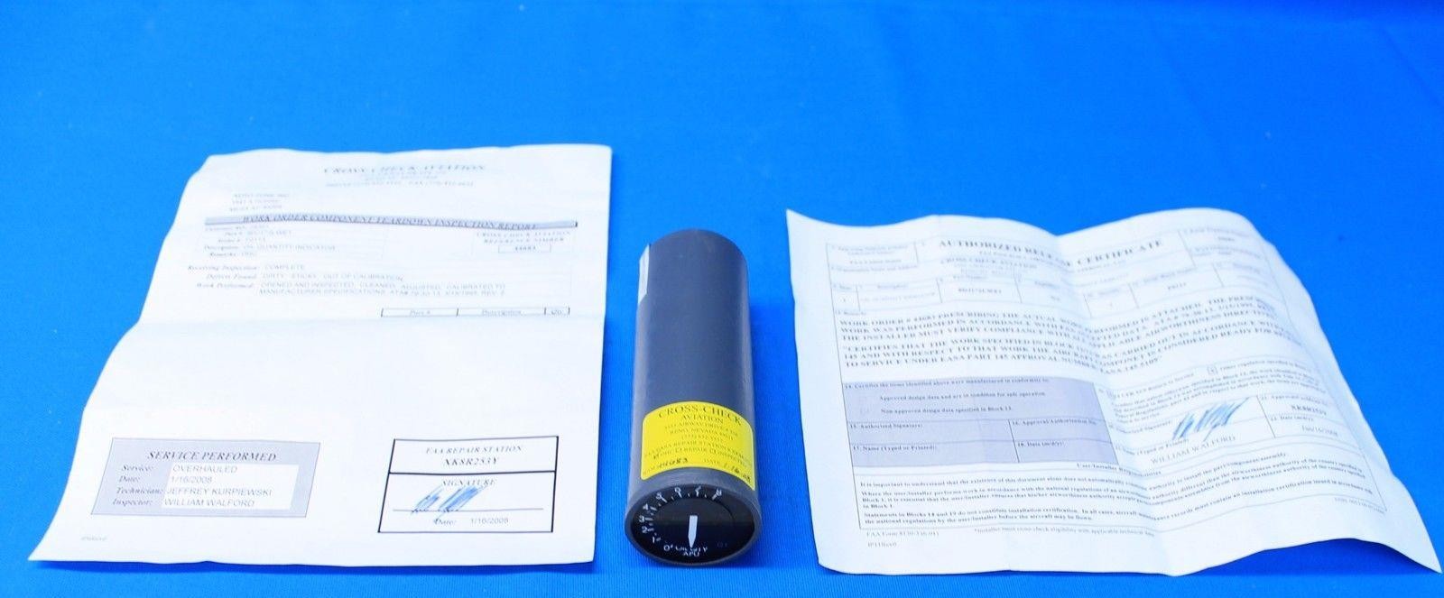 Overhauled Oil Quantity Indicator 0-8 QTS P/N 8DJ172LWE1 W/ 8130-3 (19723)