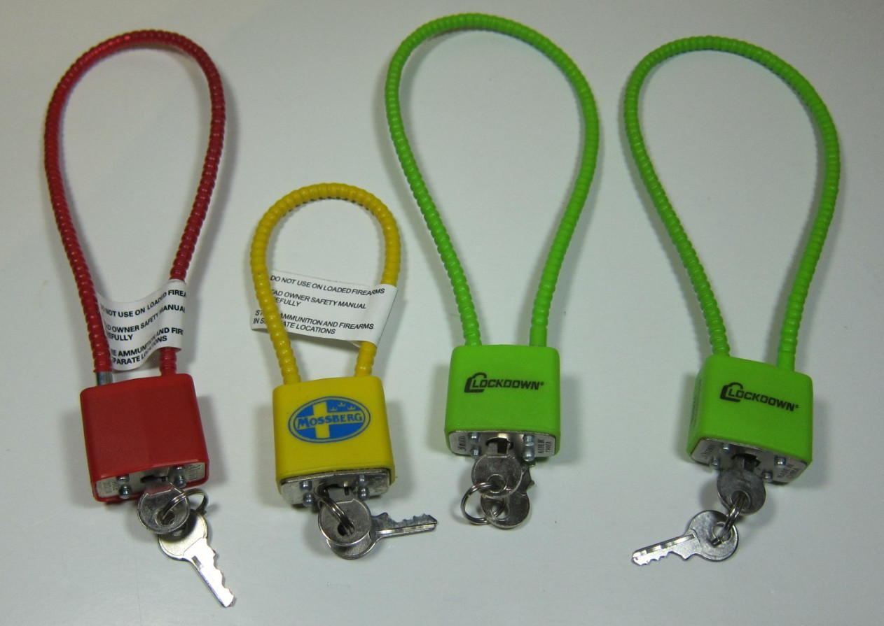 Four Brand New Cable Gun Locks Lockdown and Mossberg