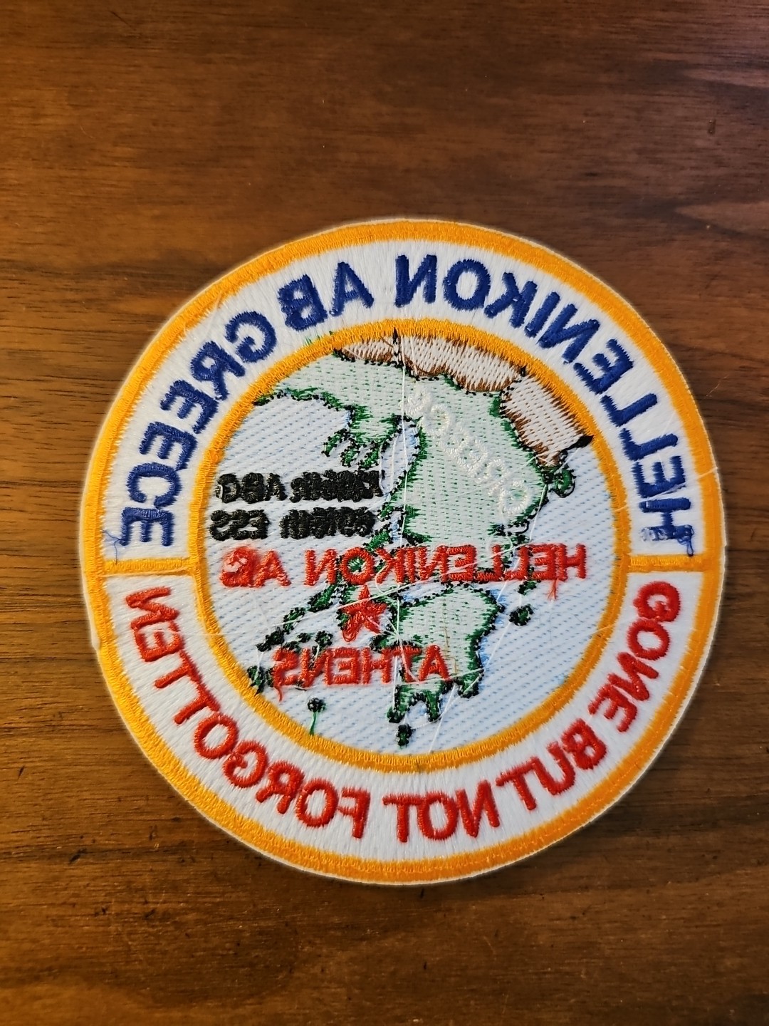USAF BASE PATCH, HELLENIKON AIR BASE, GREECE, GONE BUT NOT FORGOTTEN
