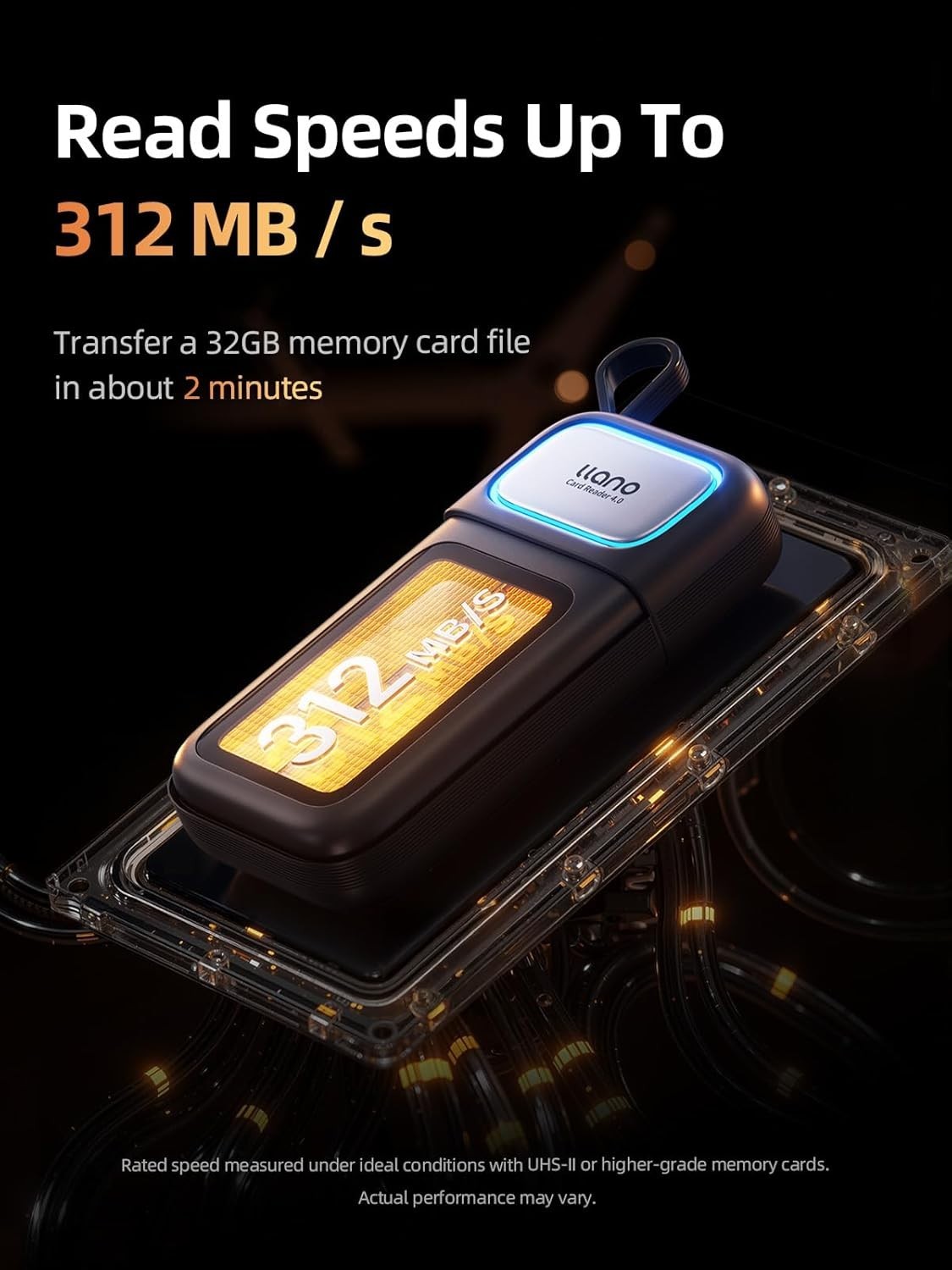 High Speed 2-in-1 Card Reader Case, USB 3.2 Gen1