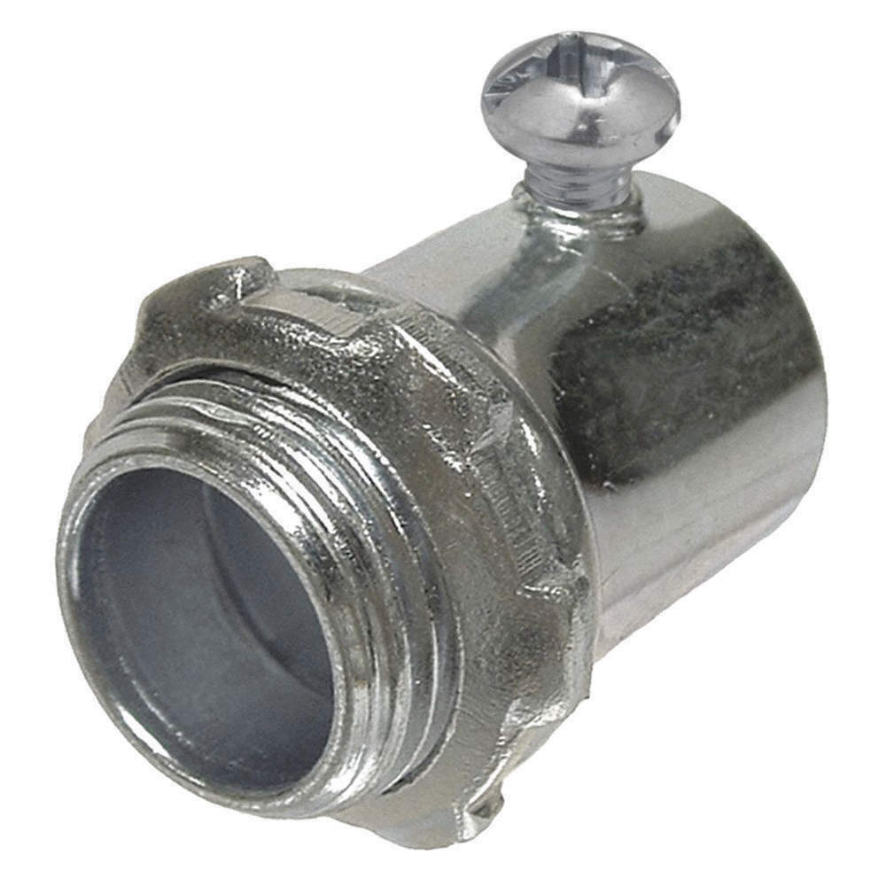 RACO 2006 Set Screw Connector,2-33/64" L,Steel. Case/20