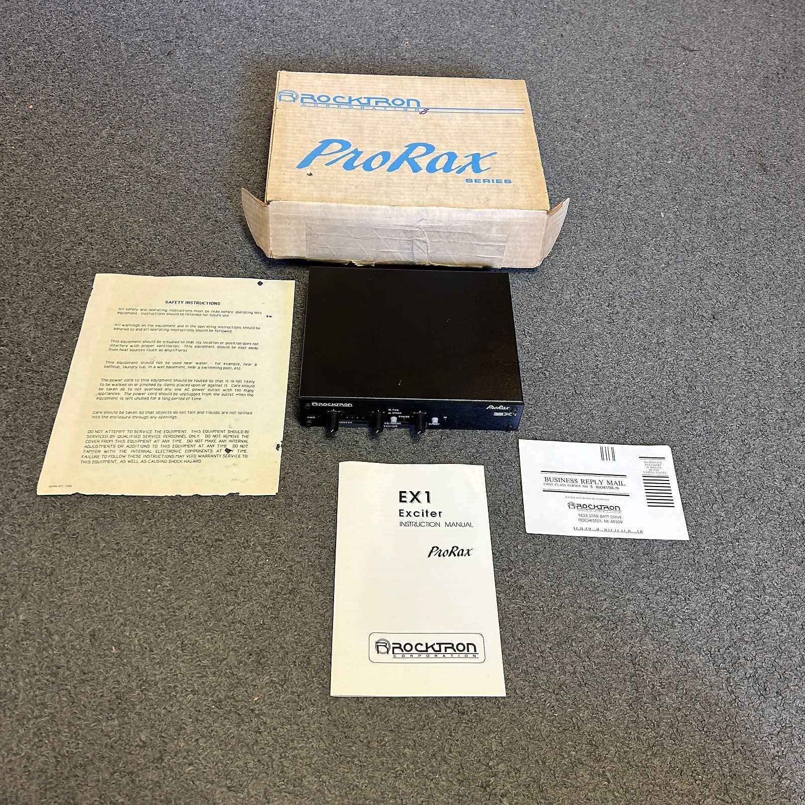 Rocktron ProRax Series EX1 w/Original Box & Papers