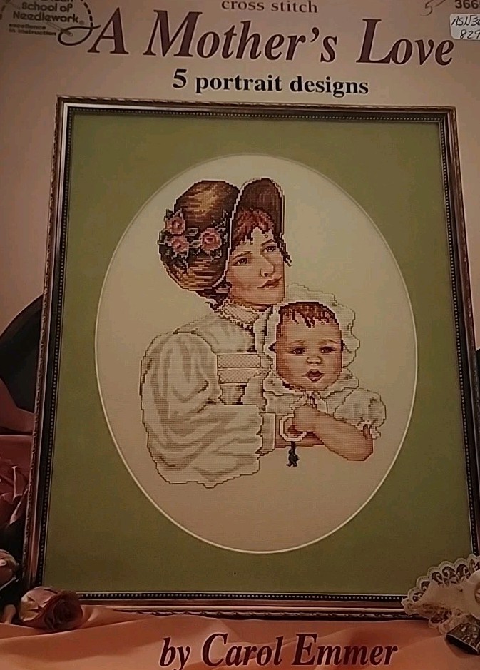 American School If Needlework Mothers Love Cross Stitch Chart Design