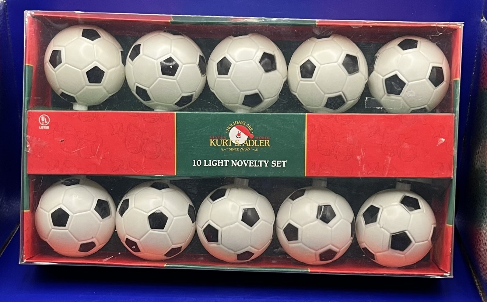 Kurt Adler Soccer Ball Christmas Lights