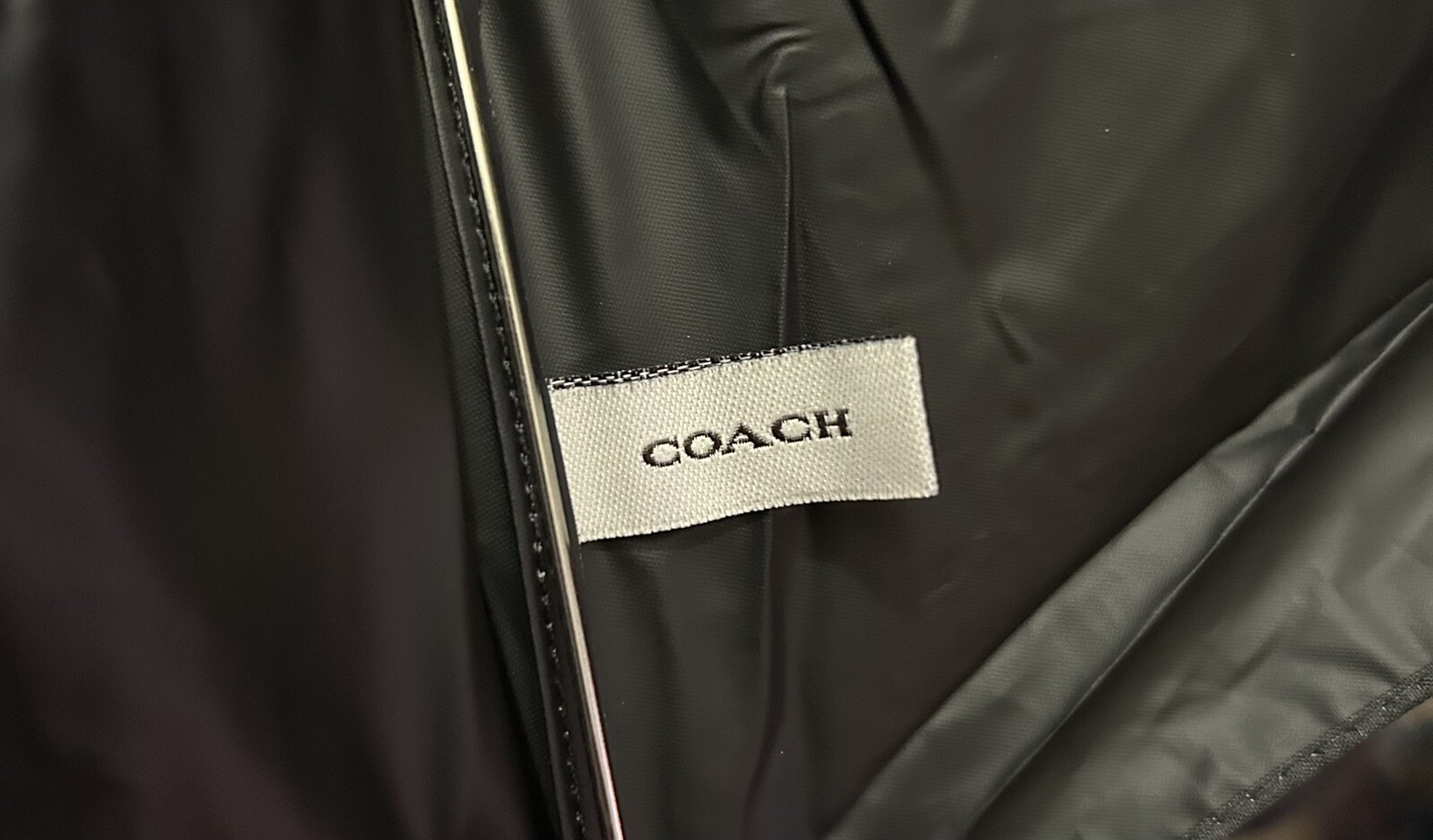 Coach Mini Umbrella With Heart Bolt Print NWT