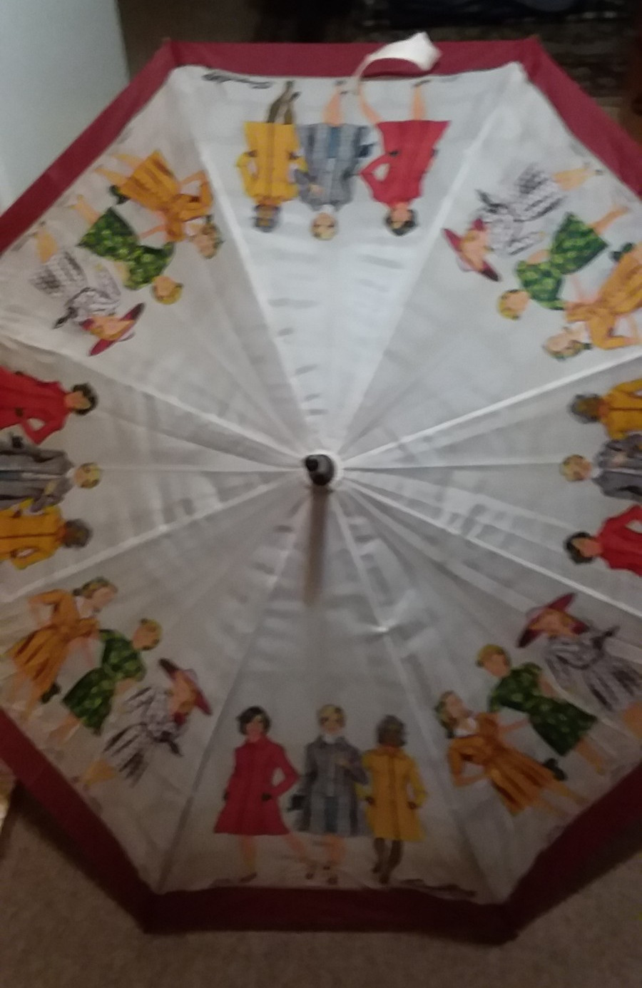 SIMPLICITY Wood Handled Full Size Rain UMBRELLA Retro 1943 Sewing Patterns
