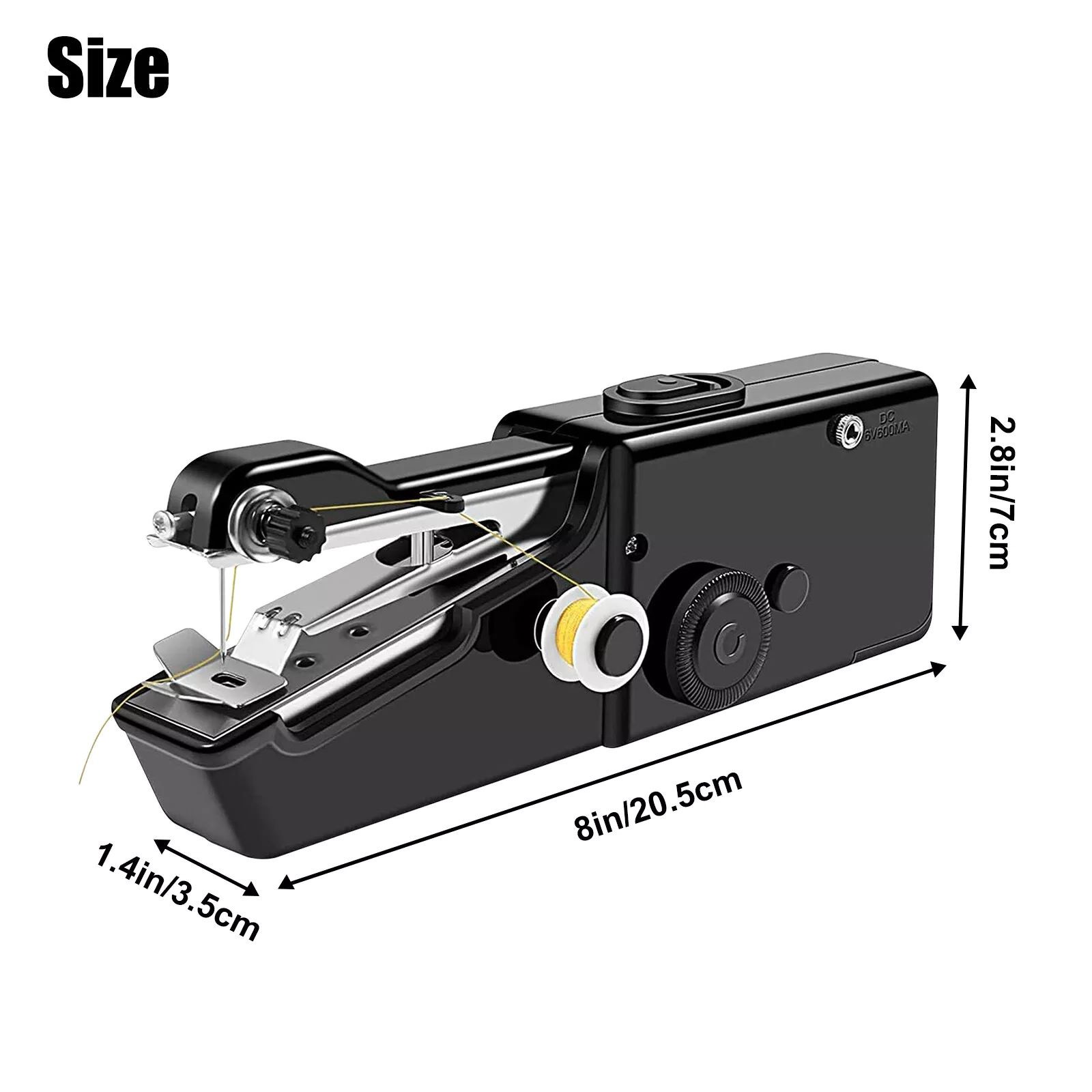 Handheld Mini Sewing Machine Stitch Electric Compact Tool w/ Sewing Kit