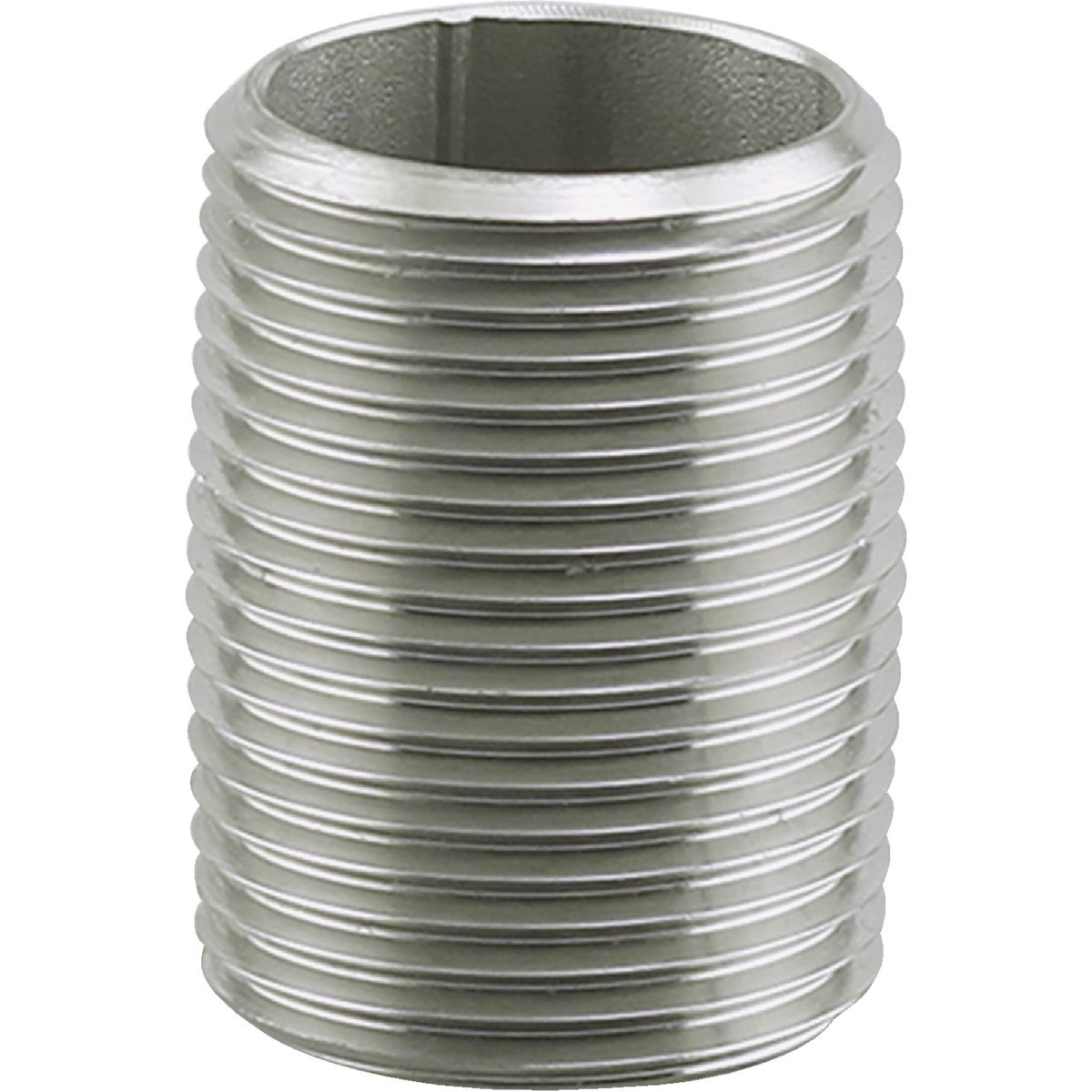 PLUMB-EEZE 1 In. MIP x Close Stainless Steel Nipple U2-SSN-10 PLUMBEEZE