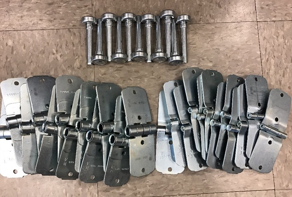 (36) Piece Todco Style Box Truck / Trailer Door Hinge And 1" Roller Kit Whiting