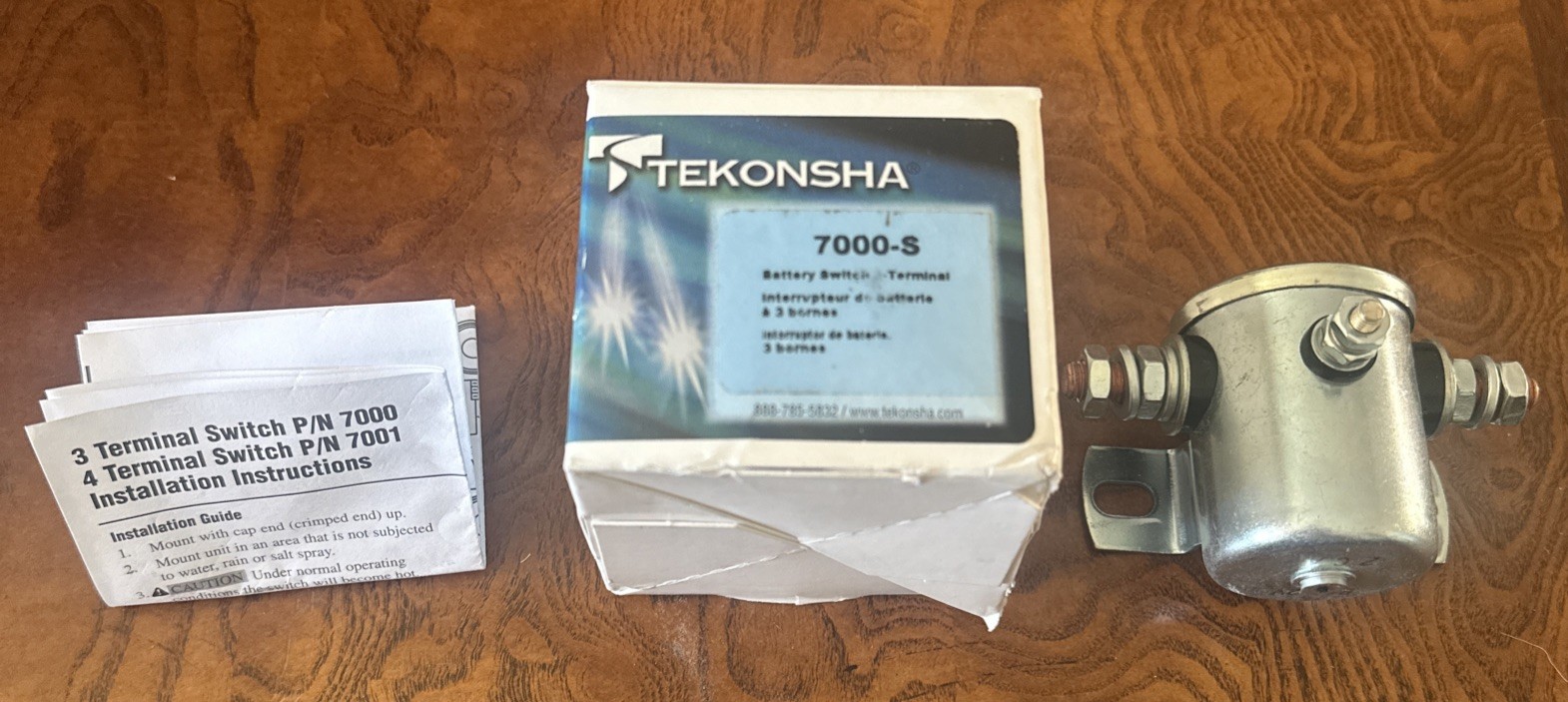 Tekonsha 7000-S  Battery Switch - 3 Terminal