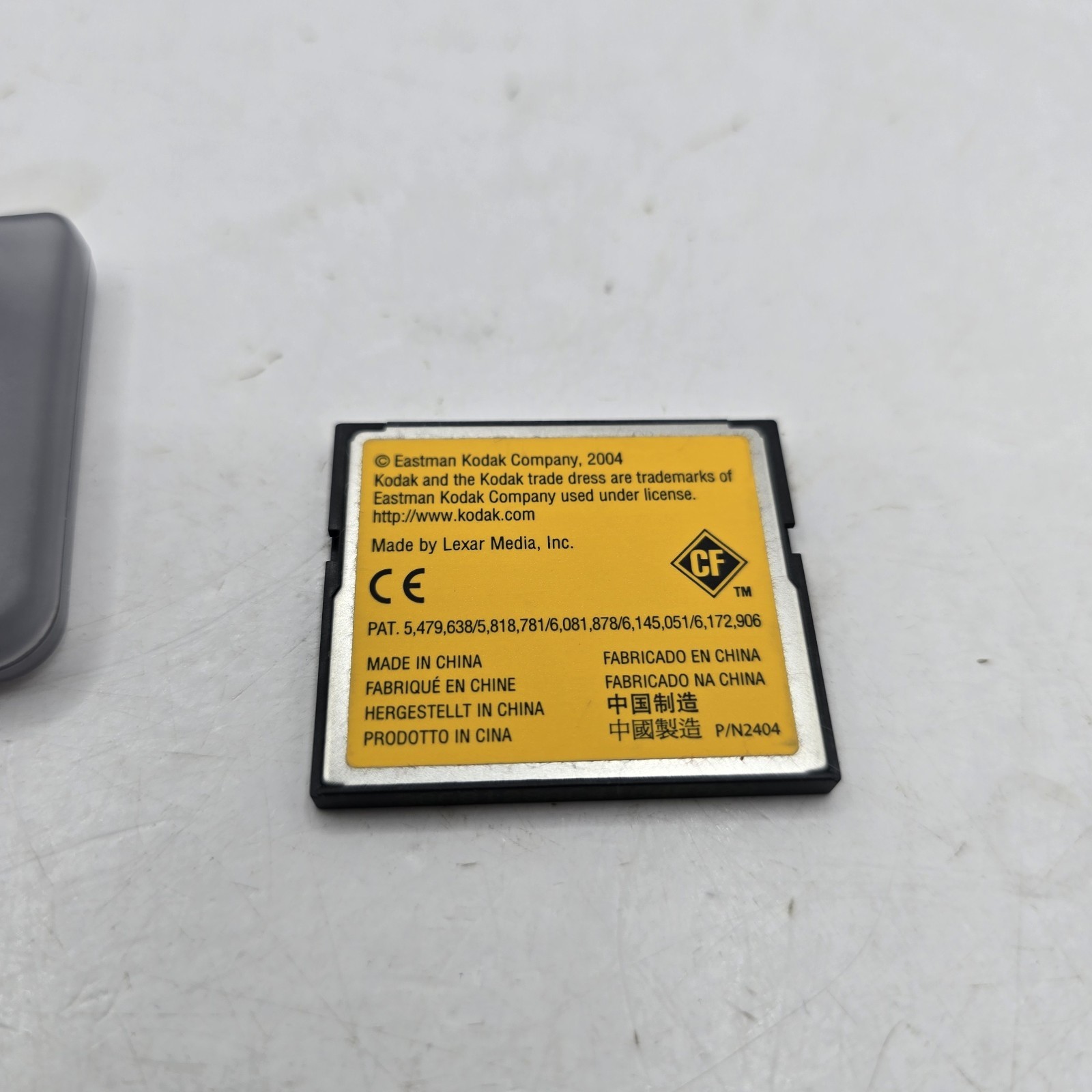 Kodak 128MB Compact Flash Memory Card With Case