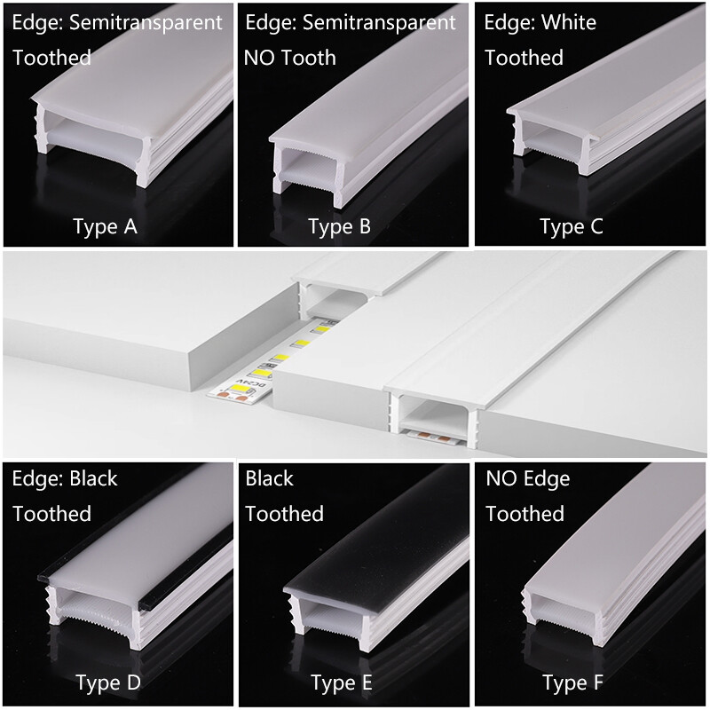 Silicone LED Channel Flexible Cuttable Mounting Holder for COB LED Strip Lights