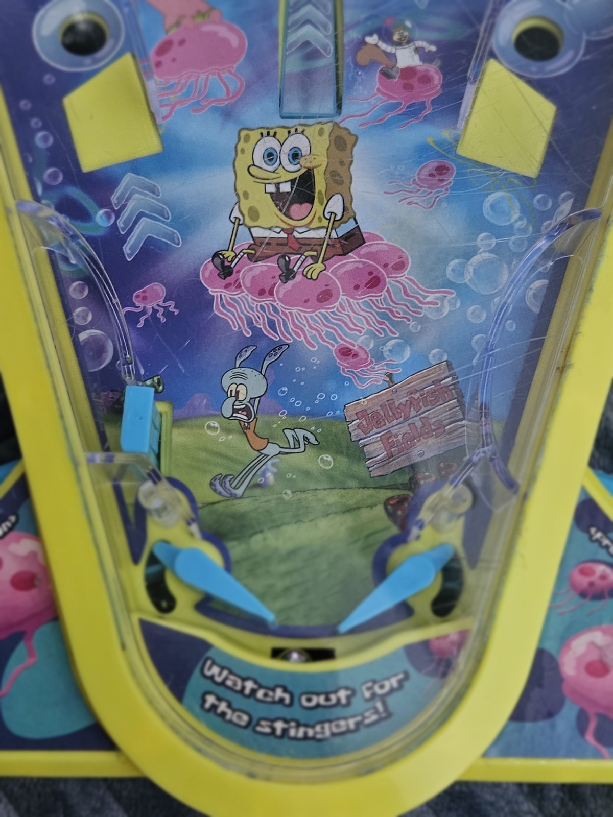 Rare SpongeBob SquarePants Tabletop Pinball Game Nickelodeon Tested Works