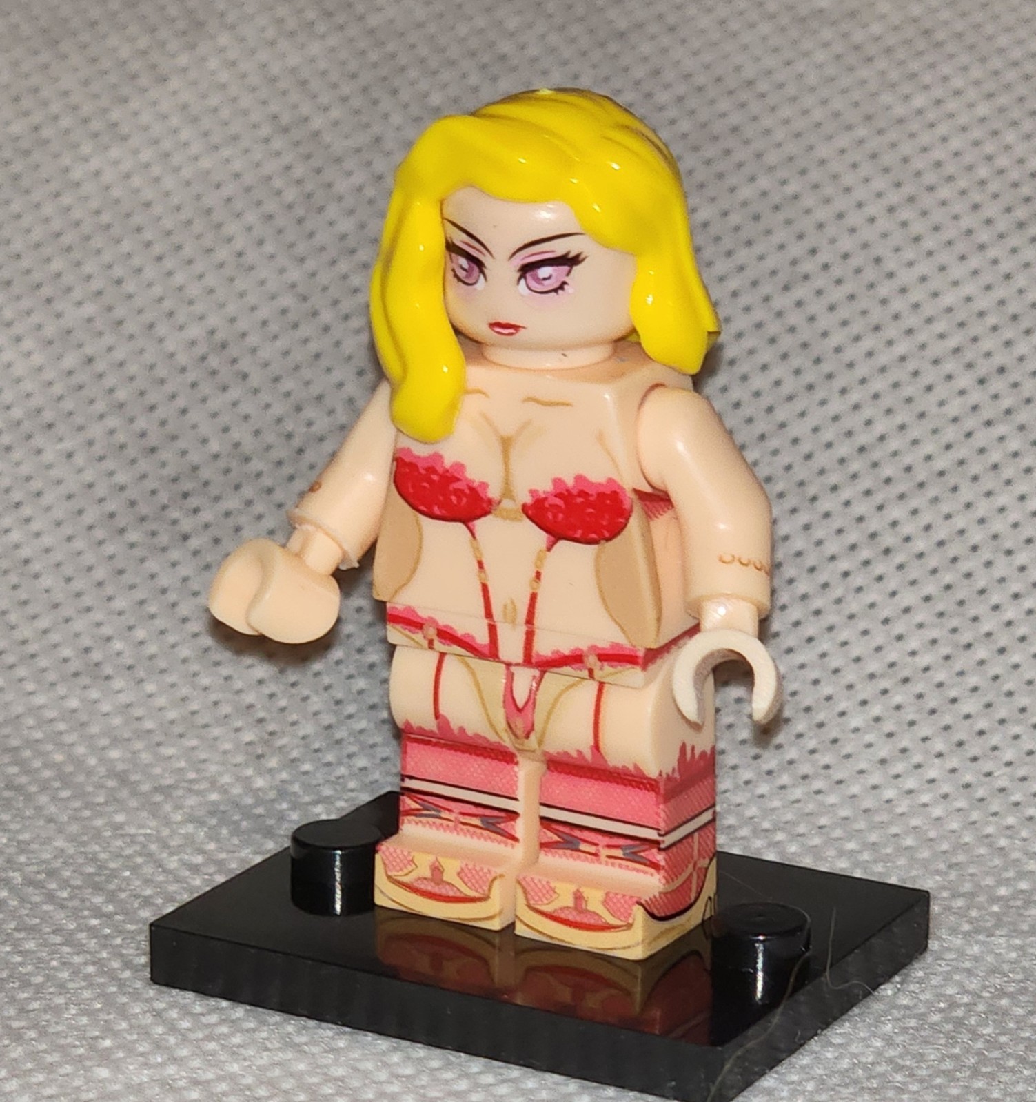 Female Stripper Custom Mini Figure, Sexy Girl, Lingerie, Ball Jointed Arms