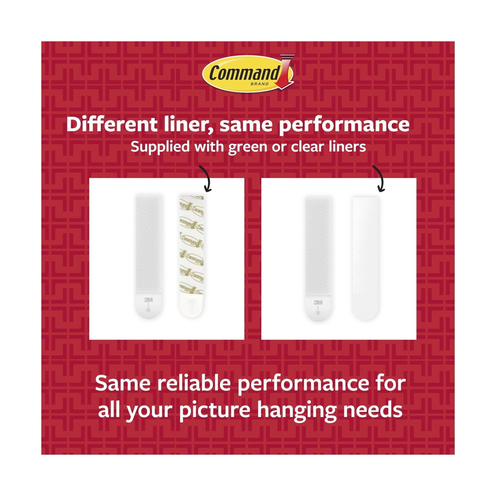 Command 4 lb Small Picture Hanging Strips 18 Pairs (36 Command Strips), Damag...