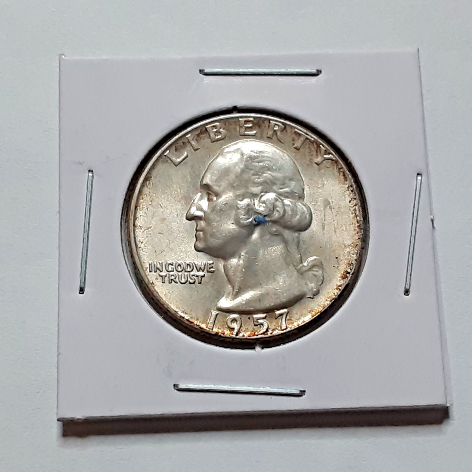 BU Condition 1957 D Silver Washington Quarter!!  Nice Coin!   K34