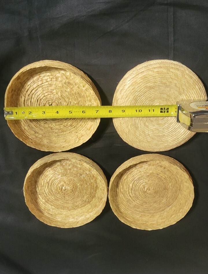 Woven Tortilla Basket Lot (4) NEW