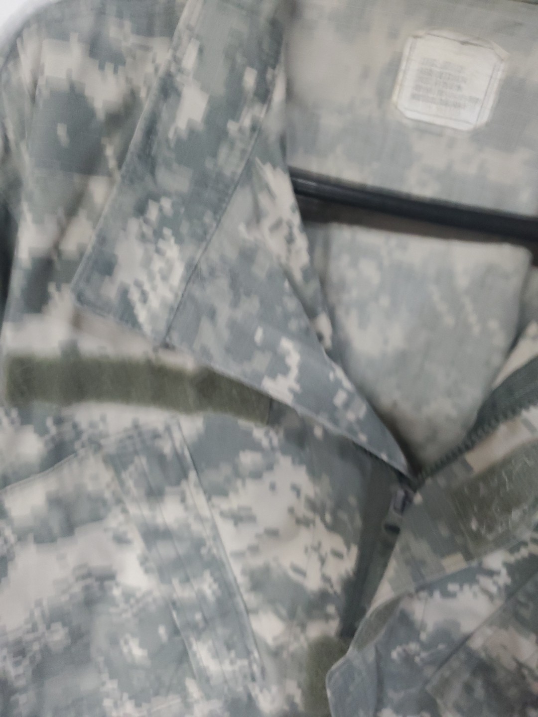 Bin# Large Regular Army Combat Uniform ACU 50/50 Combat Top Coat