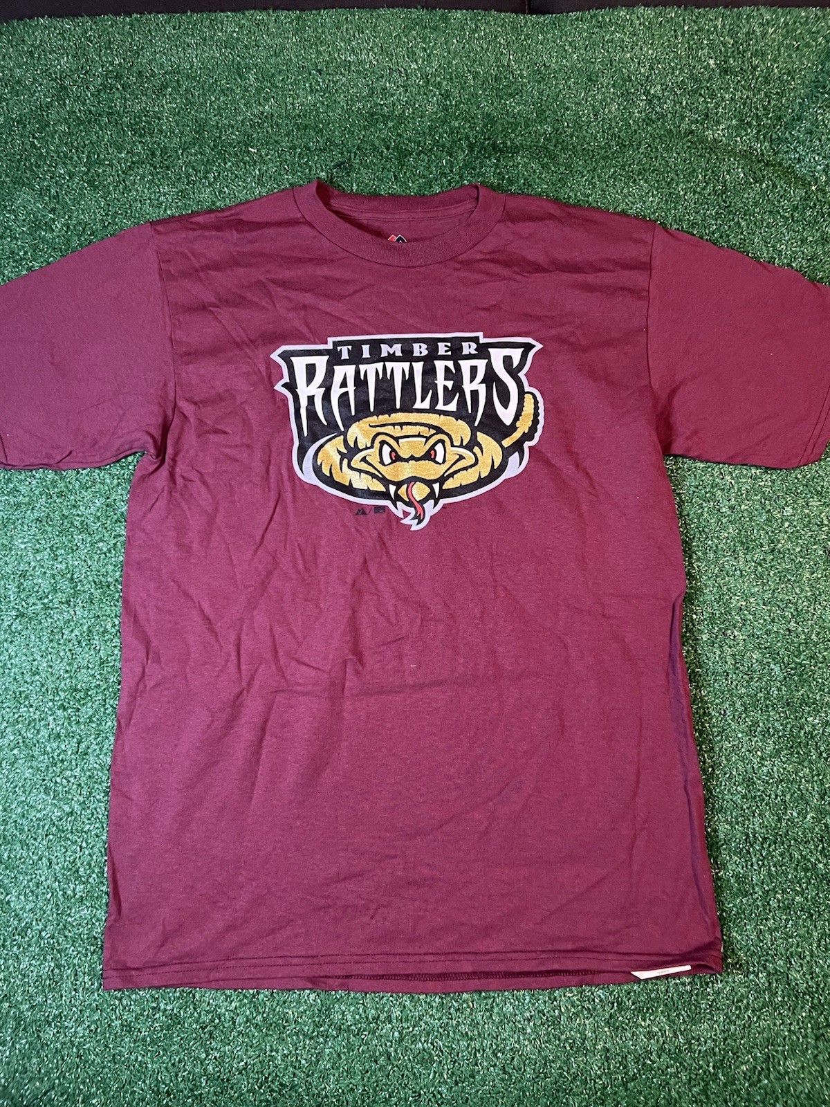 Wisconsin TIMBER RATTLERS MiLB Maroon T-shirt Size Youth XL Tee Baseball NWOT