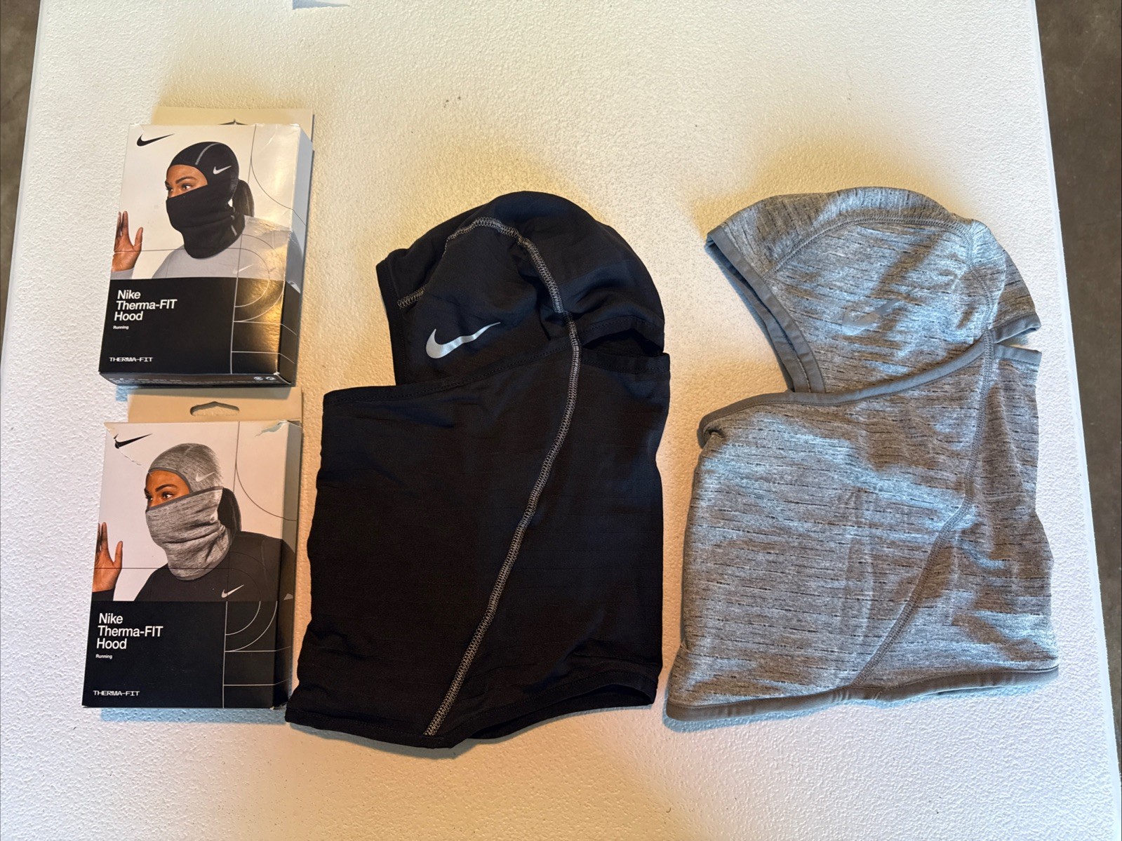 Lot Of 2 Nike Therma-FIT Hood Gray/Black  New Open Box (INV42)